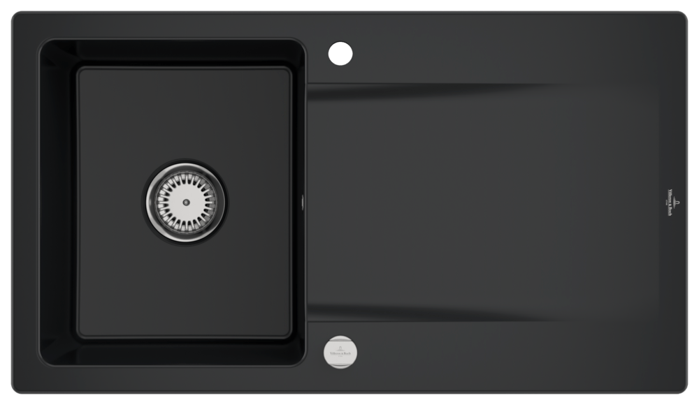 Siluet 50 Küchenspüle, mit Ablaufgarnitur mit Excenterbetätigung, 900 x 510mm