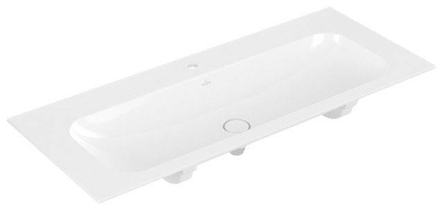 Finion cabinet washbasin with tap hole, with concealed ViFlow overflow, 1200 x 500mm