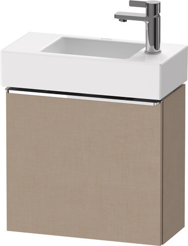 Duravit D-Neo Waschtischunterbau wandhängend mit Möbelgriff chrom