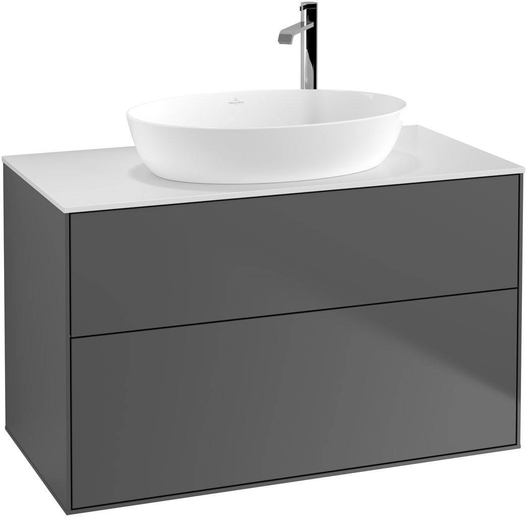 Villeroy & Boch Finion Waschtischunterschrank 1000 x 603 x 501mm, Abdeckplatte weiß matt