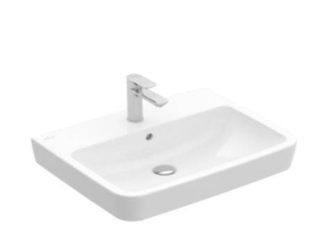 O.Novo Waschbecken 500 x 370mm mit Hahnloch, mit Überlauf