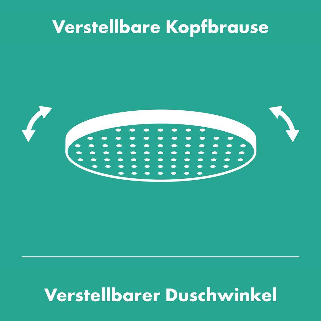 Pulsify Kopfbrause 260 2jet mit Wandanschluss