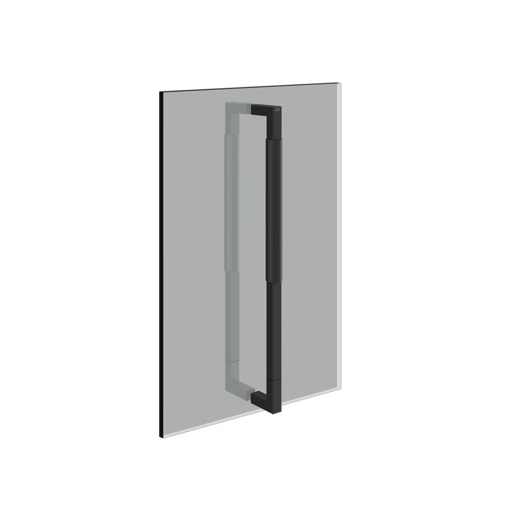 Gessi Shower G Doppel-Duschtürgriff Unito, 45cm, schwarz matt