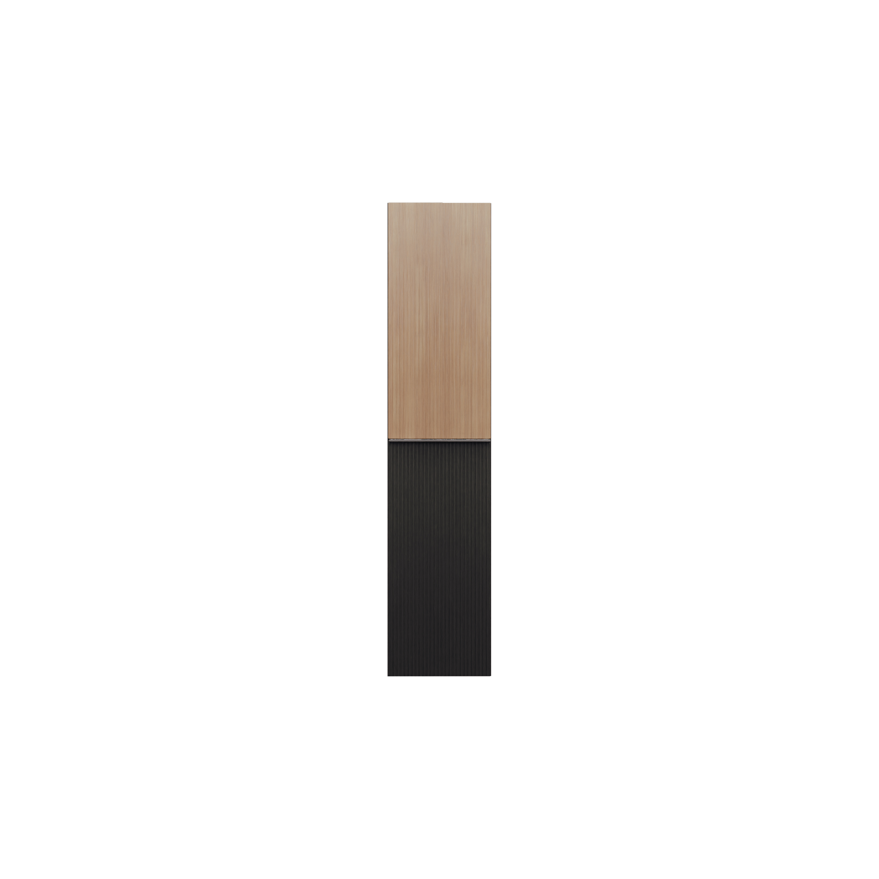 burgbad Fiumo 2.0 Hochschrank Graphit Softmatt, Griff Chrom G0146