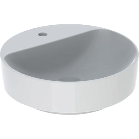VariForm Aufsatzwaschtisch, rund, 450mm, mit Hahnloch, ohne Überlauf