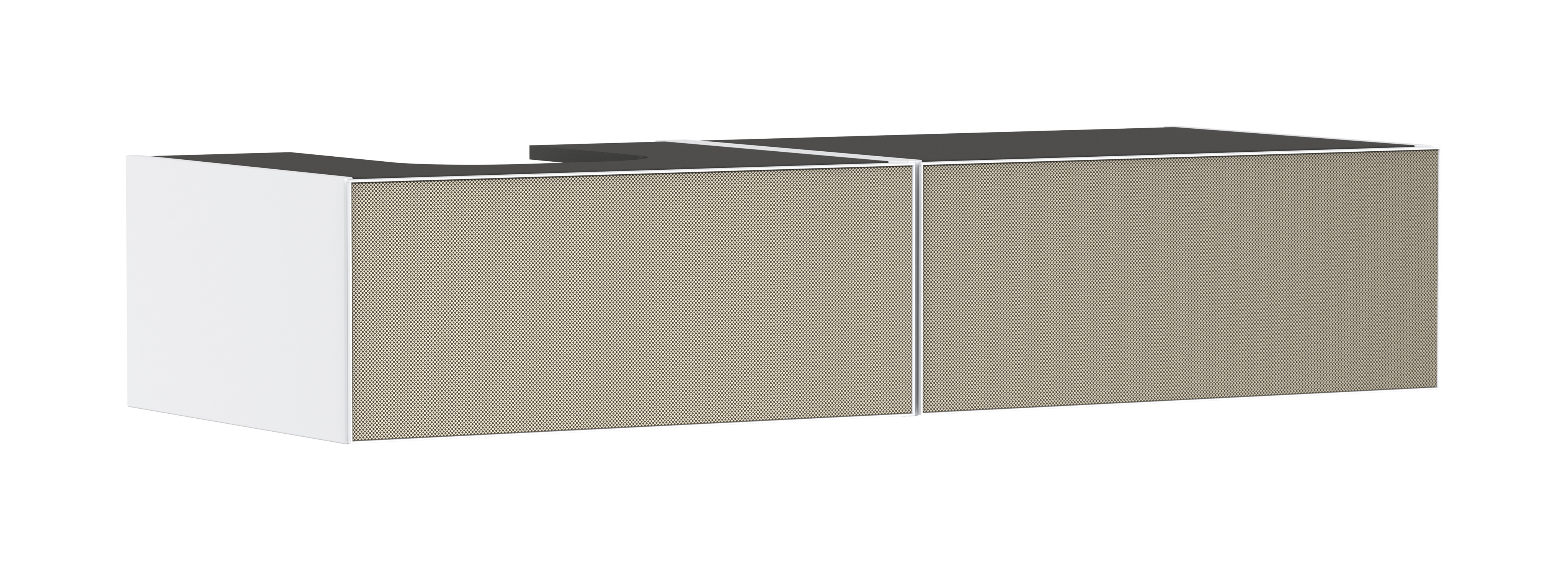 Hansgrohe Xevolos E Waschtischunterschrank 1370/550 mit 2 Schubkästen für Konsole mit Ausschnitt links