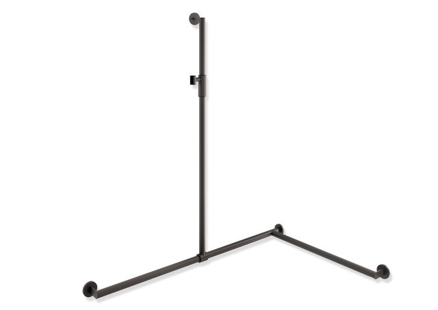 HEWI System 900 Duschhandlauf mit verschiebbarer Brausehalterstange, 1250/1185/765mm