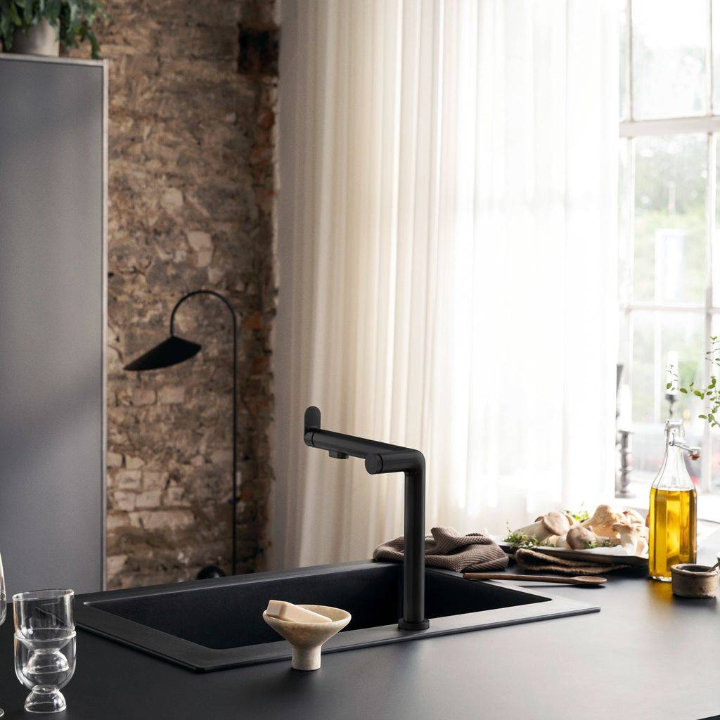 Hansgrohe Aqittura M91 FilterSystem 240, Ausziehauslauf 1jet, Starter Set