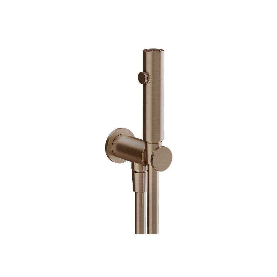 Gessi Anello Hygiene Shut Off Handbrause Kupfer gebürstet