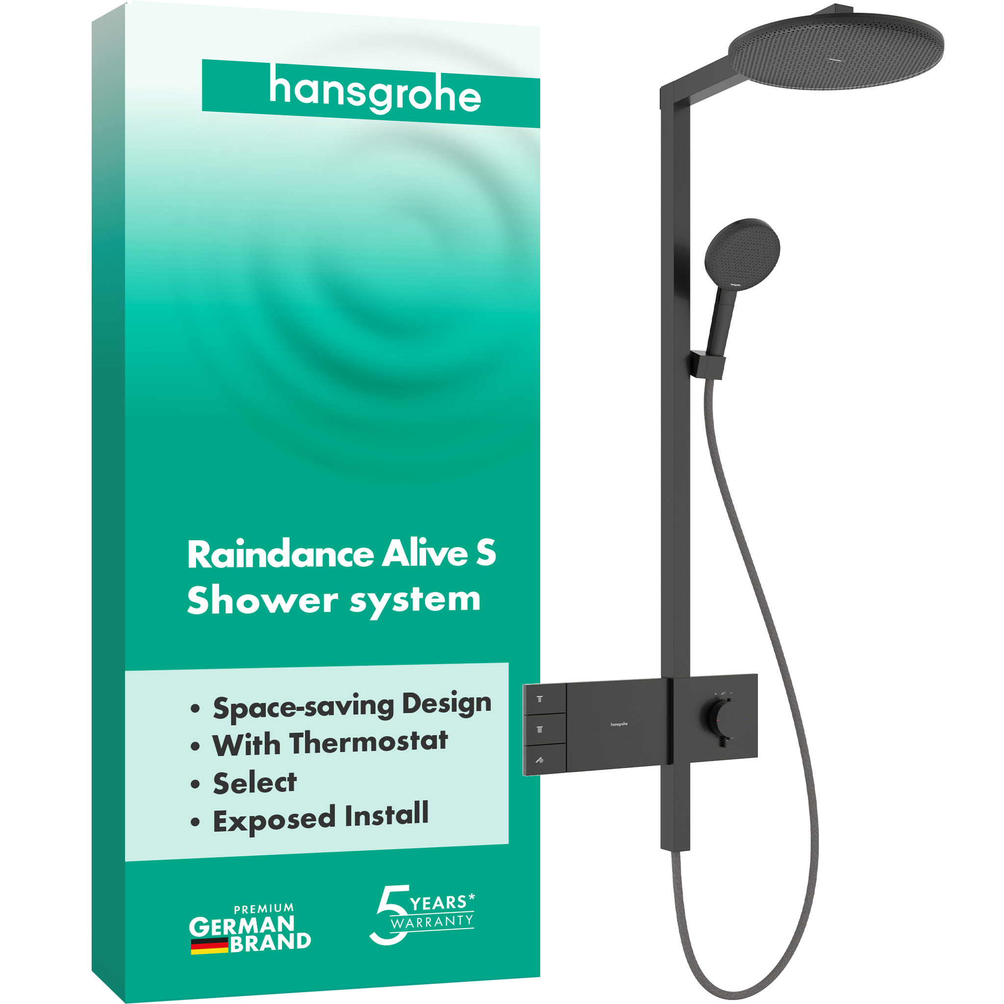 Hansgrohe Raindance Alive S Duschsystem 300 2 Strahlarten mit ShowerSelect Comfort