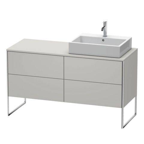 Duravit XSquare Waschtischunterbau bodenstehend XS4923, 4 Auszüge, 1400 x 548mm