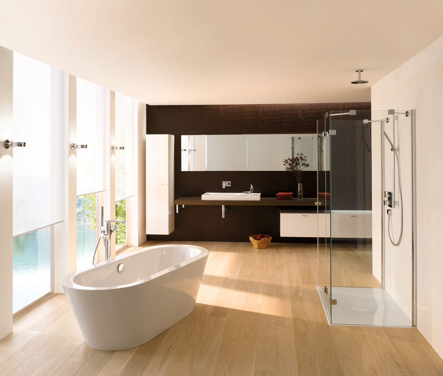Starlet Oval Silhouette freistehende Badewanne