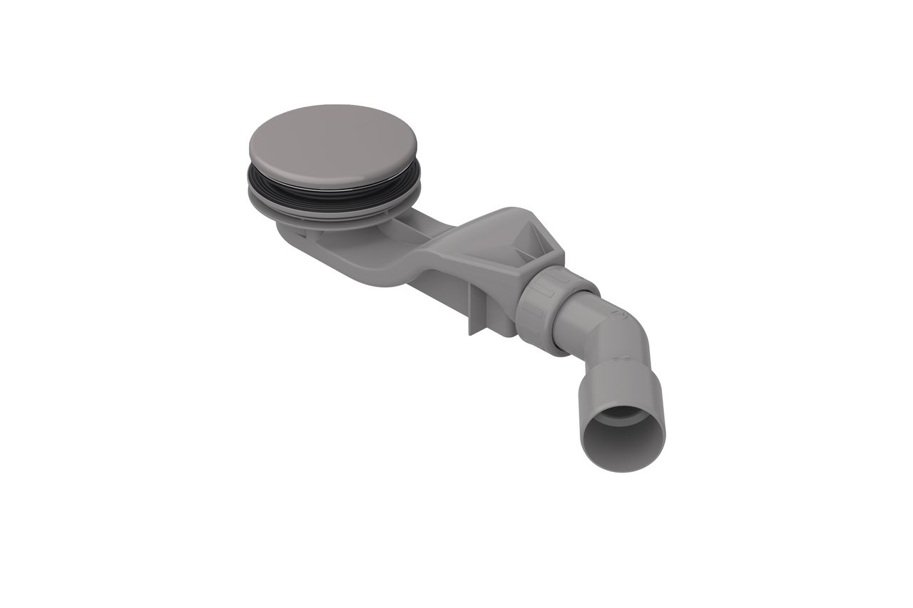Ablaufgarnitur Solid 30 mit Anti-Rutsch-Pro für glasierten Deckel