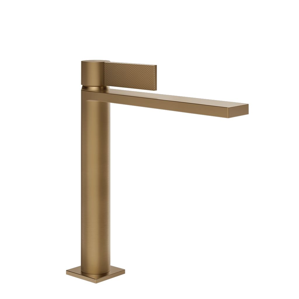 Gessi Inverso Diamanto Waschtisch-Einhebelmischer Deep bronze gebürstet PVD