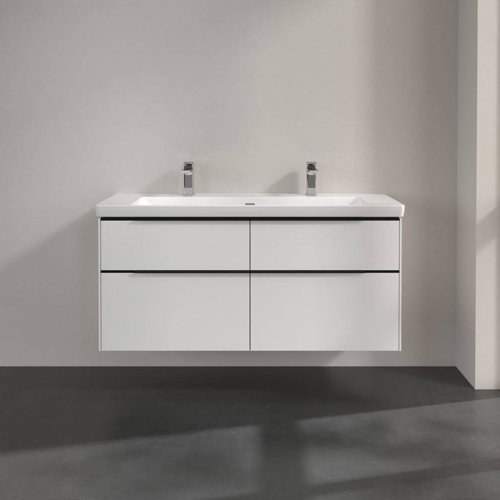 Villeroy & Boch Subway 3.0 Waschtischunterschrank 1272 x 576 x 478mm, mit LED Beleuchtung