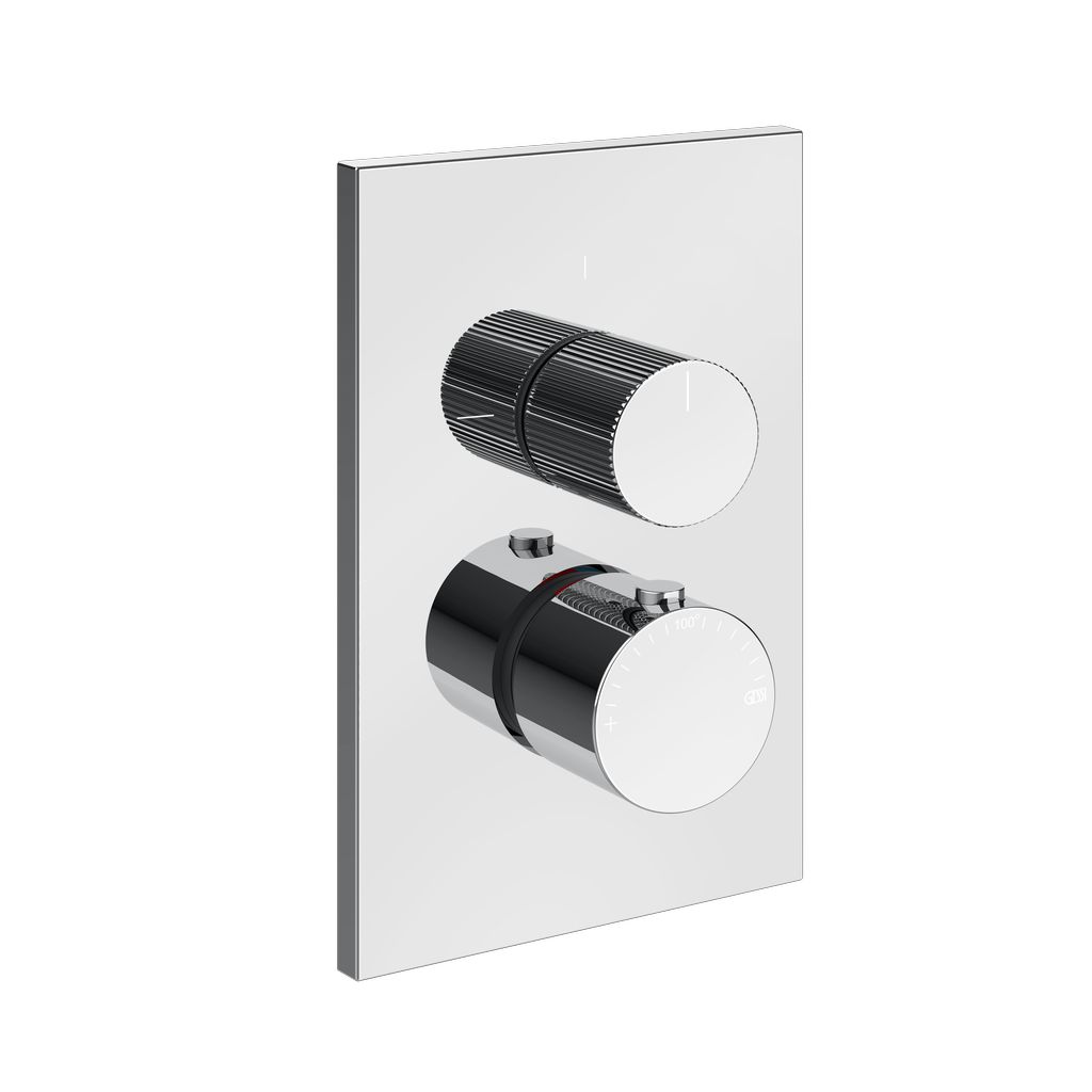 Gessi Inverso Rigato 3-Wege-Brause-Thermostat chrom