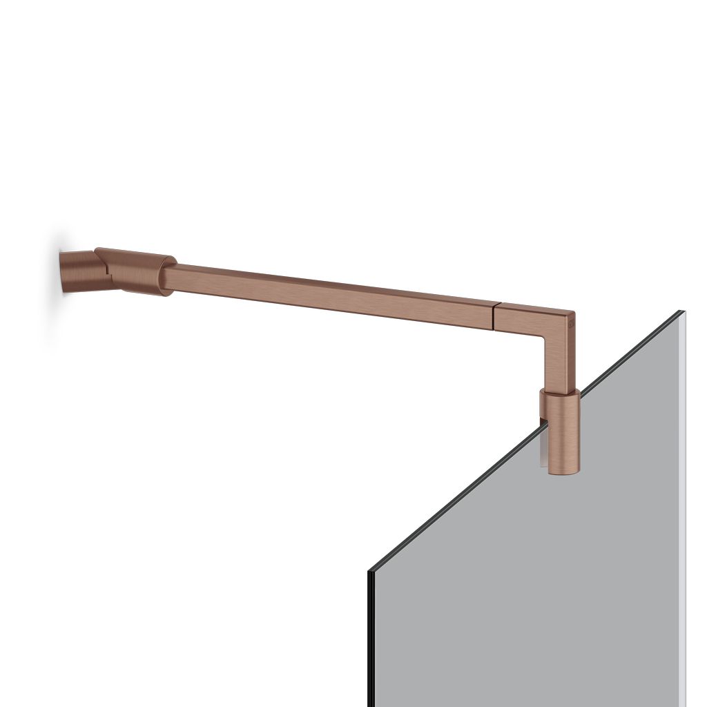 Gessi SHOWER G Glashaltearm Unito, Kupfer gebürstet
