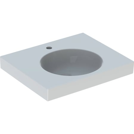 Geberit Preciosa II Waschtisch 600 x 500mm mit Hahnloch, ohne Überlauf