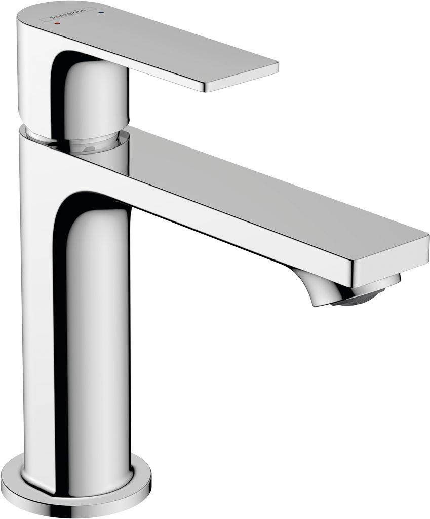 Rebris E single lever washbasin mixer 110 with drain set