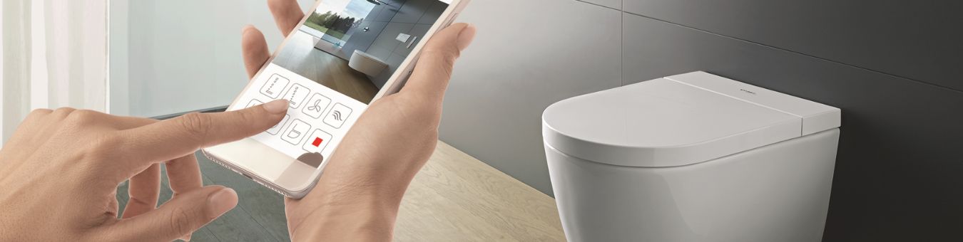Dusch-WC mit App bedienen.