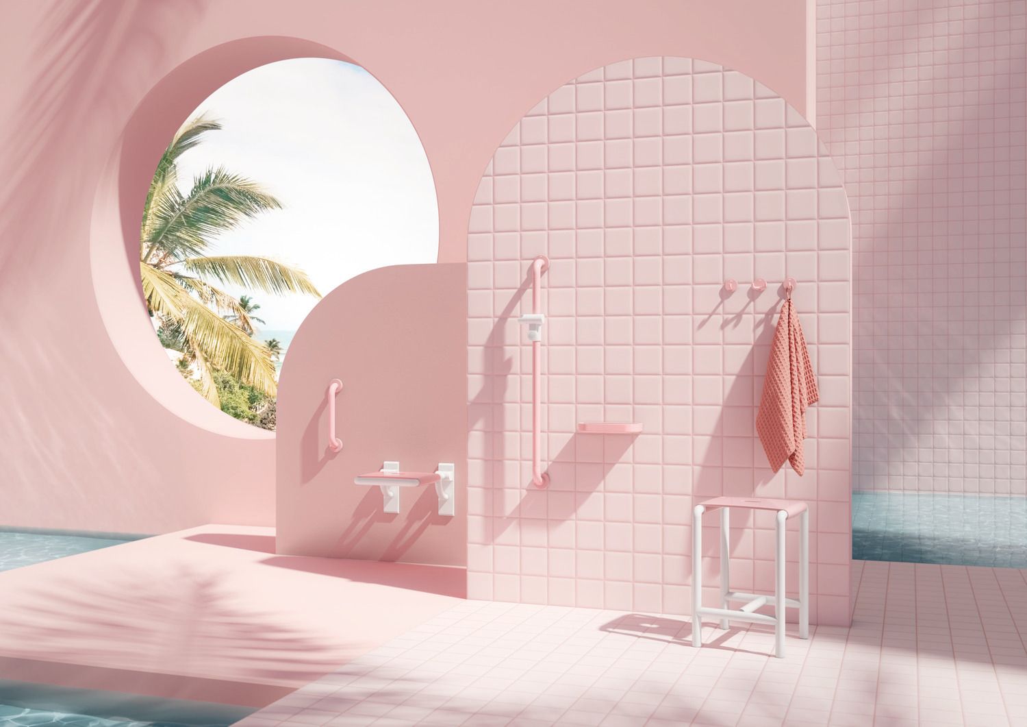 Barbie™ x HEWI shower holder bar