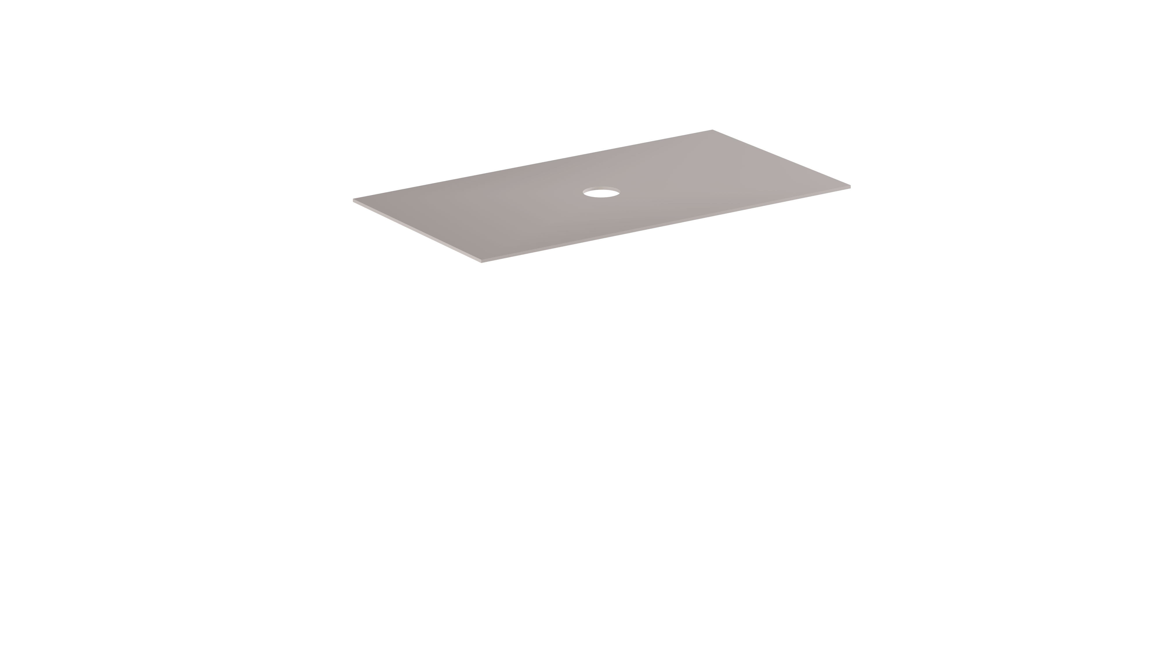 Thebalux Skinny Alumium-Deckplatte 80cm