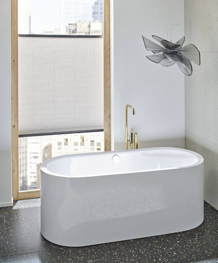 Kaldewei Meisterstück Centro Duo Oval freistehende Badewanne; Modell 1128; 1800 x 800 x 460mm