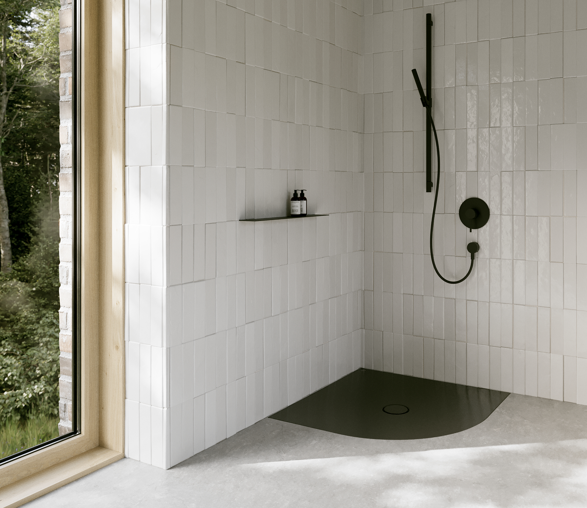 Bette Floor Corner Viertelkreis-Duschwanne 100x100cm
