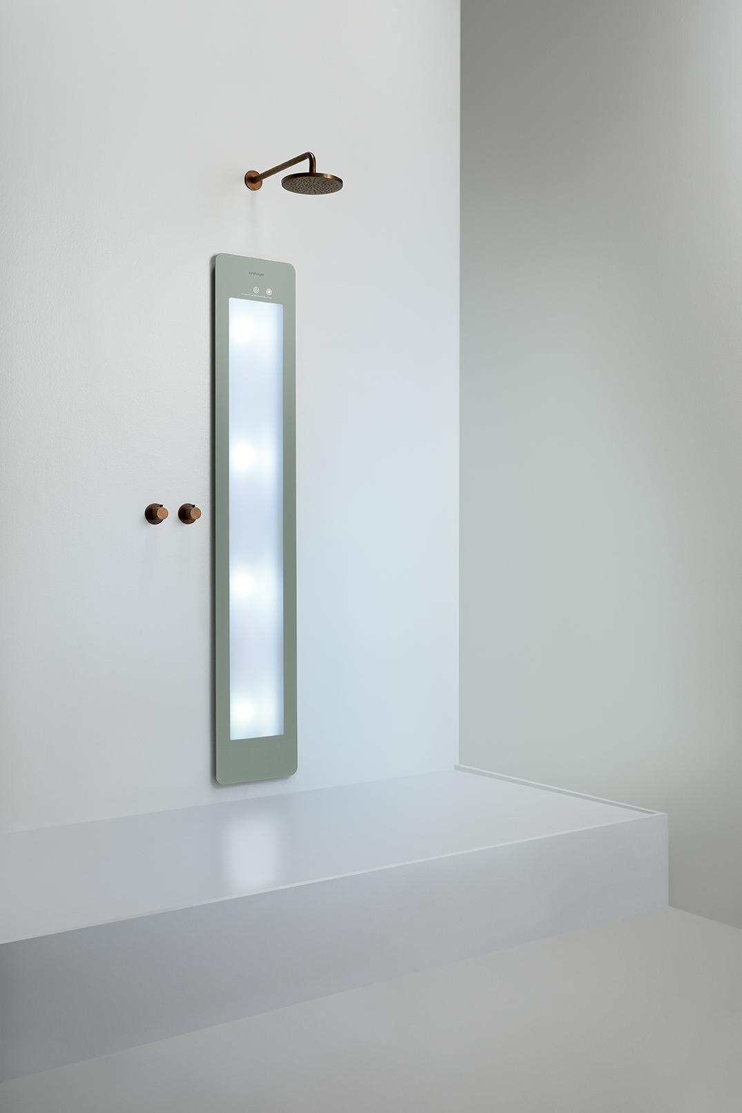 Round Line Plus/L Infrarot und UV-Stahler für Dusche