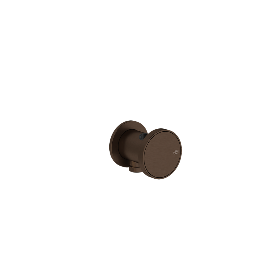 Gessi ORIGINI Wandanschlussbogen mit Brausehalter dark bronze