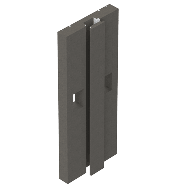 Schedel Wandmodul mit Installationsschacht, raumhoch für Duschplatz, 2500 x 1200 x 175mm