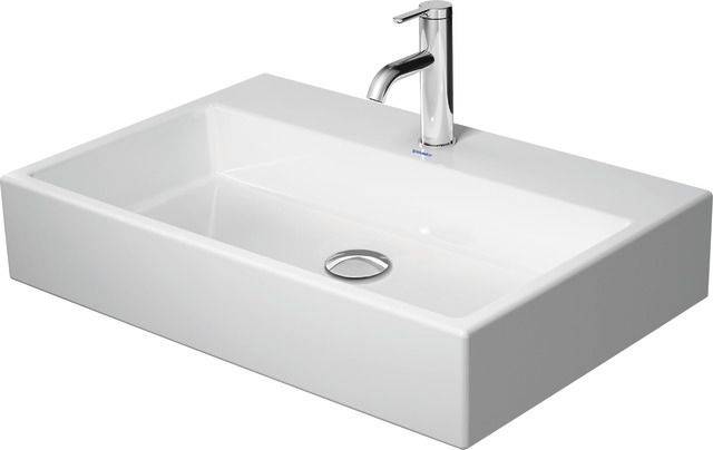 Vero Air Waschtisch geschliffen, 700 x 470mm mit Hahnloch, ohne Überlauf