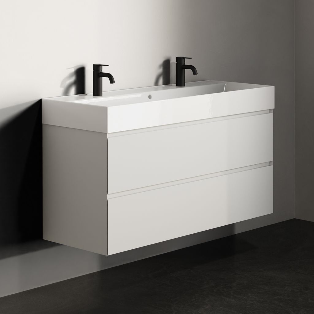Riho Spring Rise Badmöbel-Set A1 mit 2 Hahnlöchern, 120 x 46cm