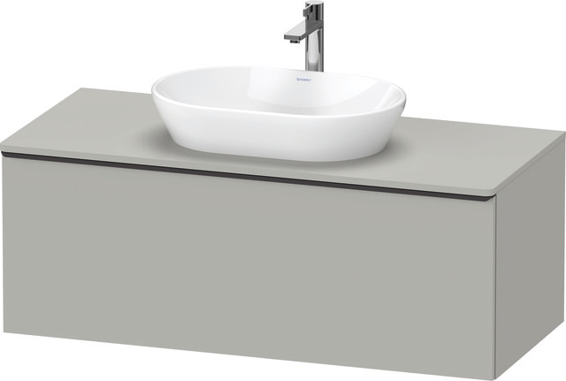 Duravit D-Neo Konsolenwaschtischunterbau mit Möbelgriff Diamantschwarz