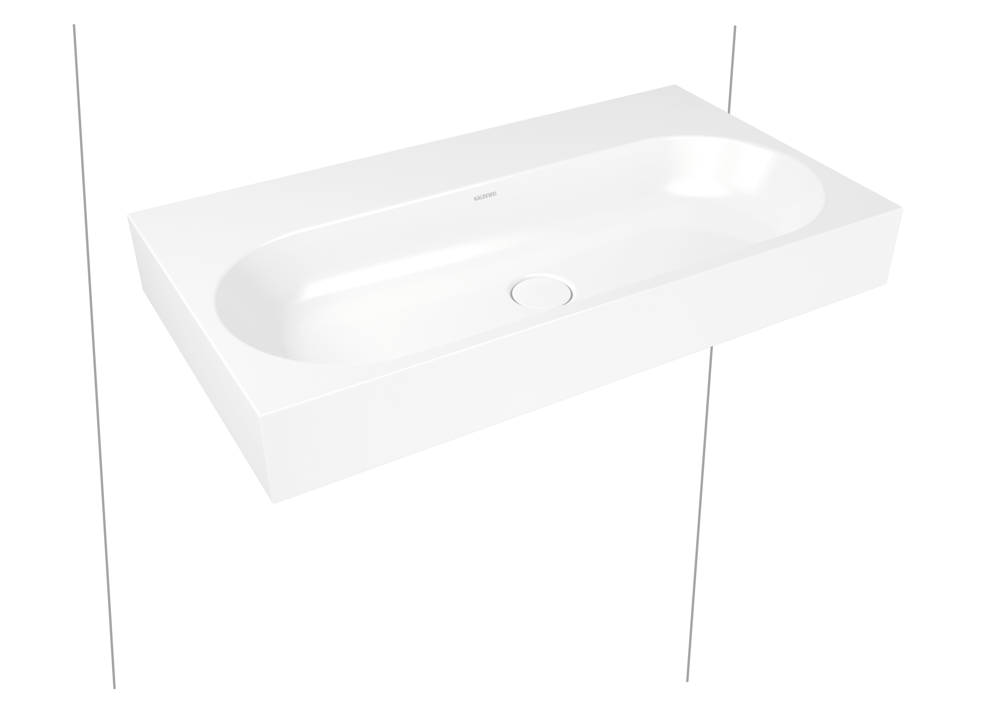 Kaldewei Centro Wandwaschtisch 900 x 500 x 120mm, ohne Hahnloch