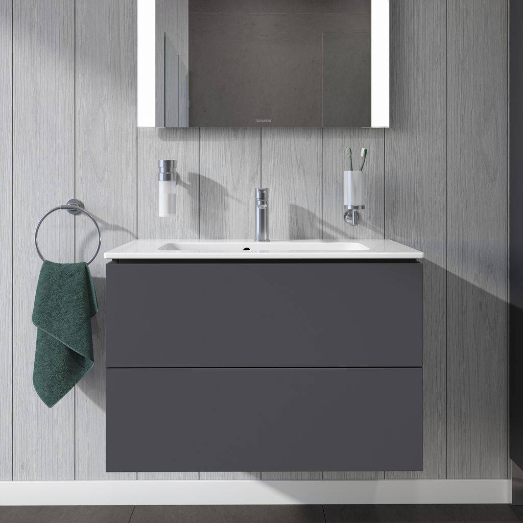 Duravit L-Cube Waschtischunterbau wandhängend Compact, für Me by Starck Waschtisch