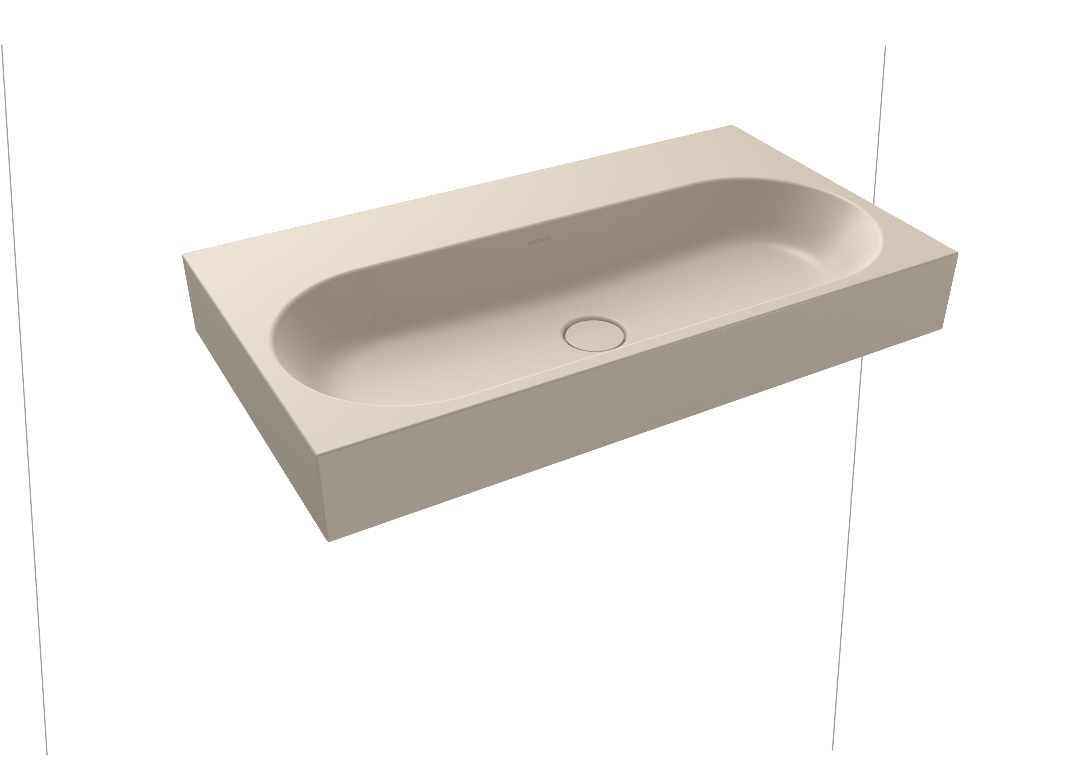 Kaldewei Centro Wandwaschtisch 900 x 500 x 120mm, mit 1 x 3 Hahnlöchern