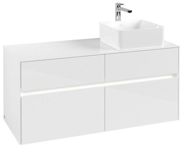 Villeroy & Boch Collaro Waschtischunterschrank 1200 x 548 x 500mm, mit LED Beleuchtung