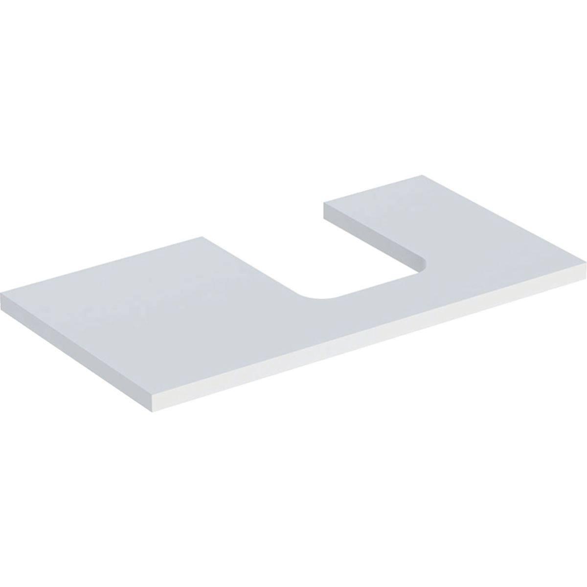 Geberit One Waschtischplatte Ausschnitt rechts, für Aufsatzwaschtisch Schalenform, 90cm