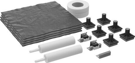 Dach Reparatur Set mit Folie, Kleber und Befestigungsteilen