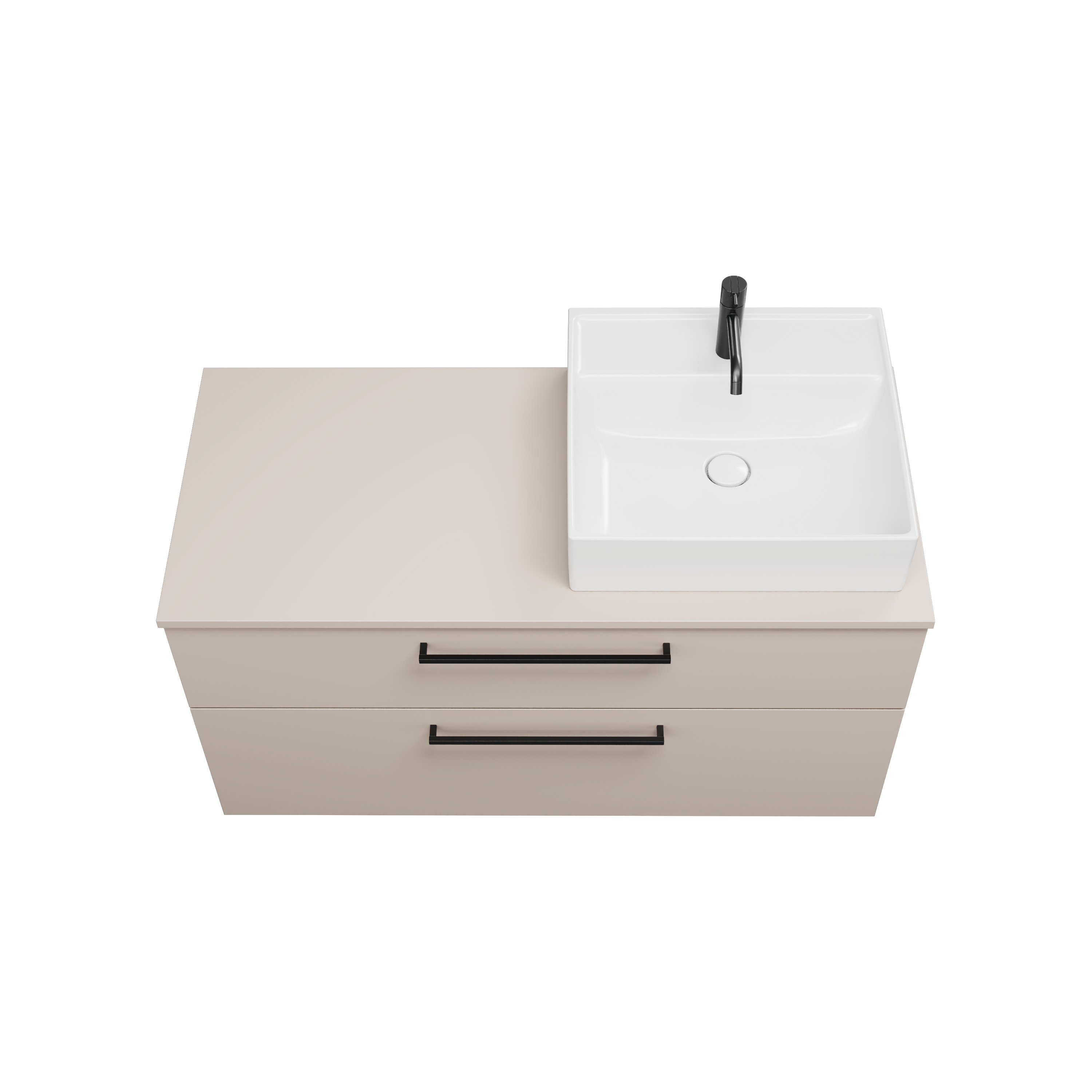 burgbad Eqio Konsolenplatte mit Unterschrank WXXI120 619x1206x550 Lichtgrau Matt
