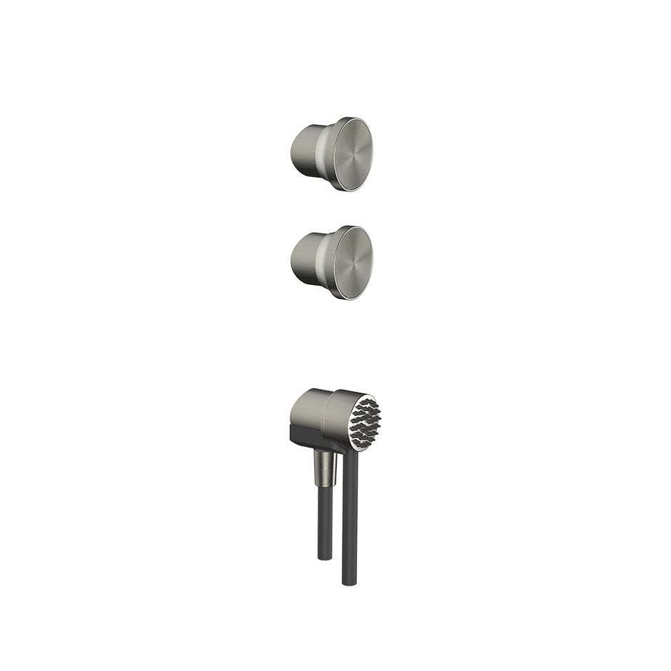 Gessi ORIGINI Griff-Set für Außendusche 63210 Edelstahl matt