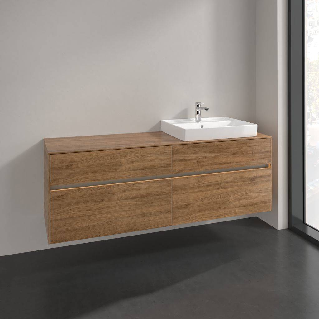 Villeroy & Boch Collaro Waschtischunterschrank 1600 x 548 x 500mm, mit LED Beleuchtung