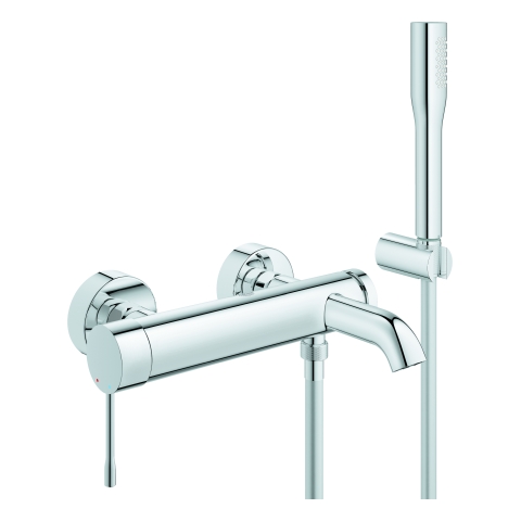 Einhand-Wannenbatterie Essence  mit Brausegarnitur chrom