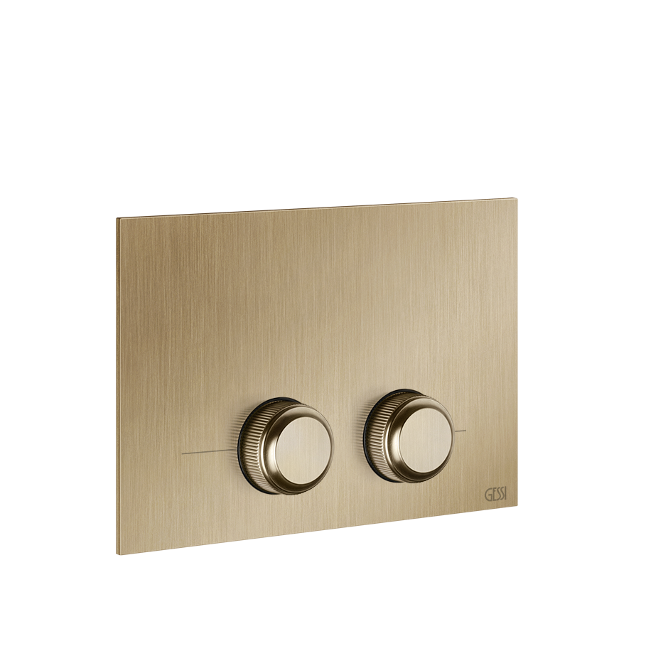 Gessi VENTI20 Betätigungsplatte Geberit Omega warm bronze gebürstet PVD