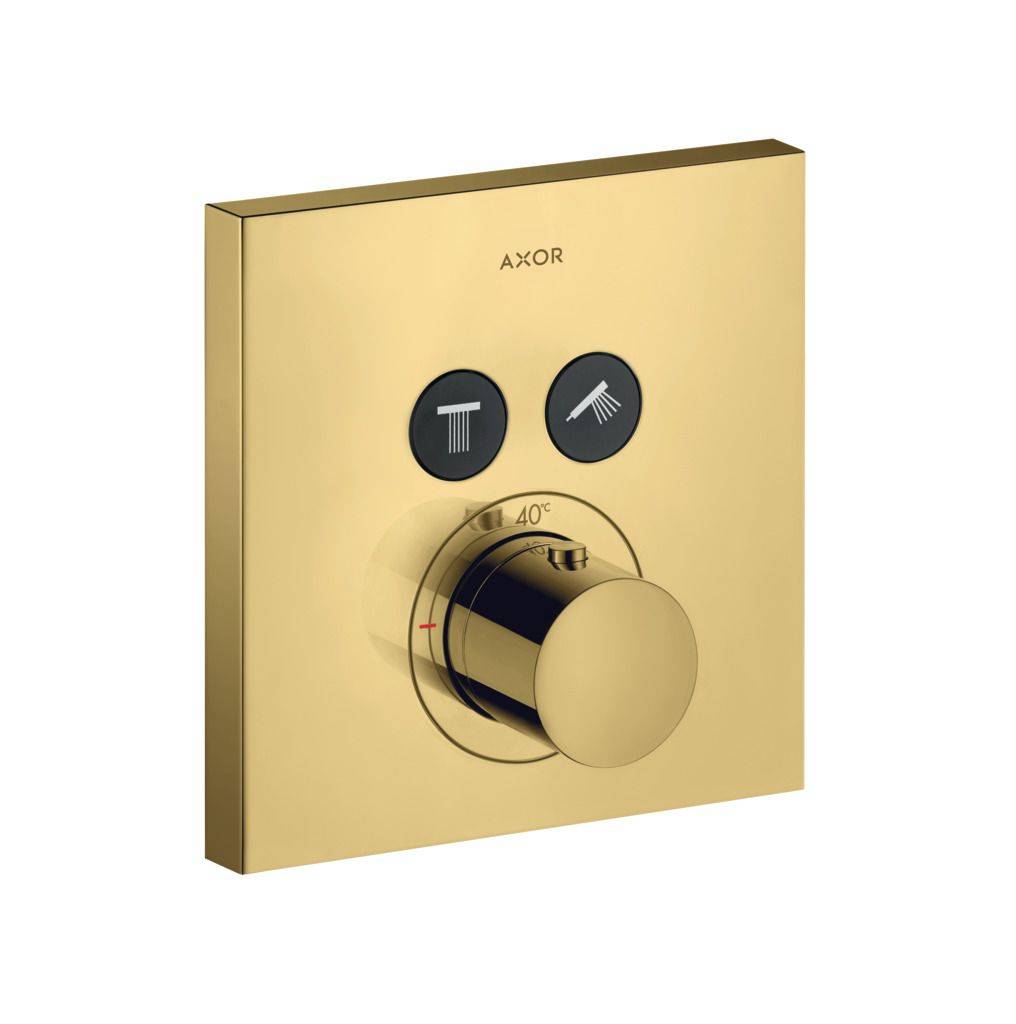 ShowerSelect Square Thermostat Unterputz für 2 Verbraucher