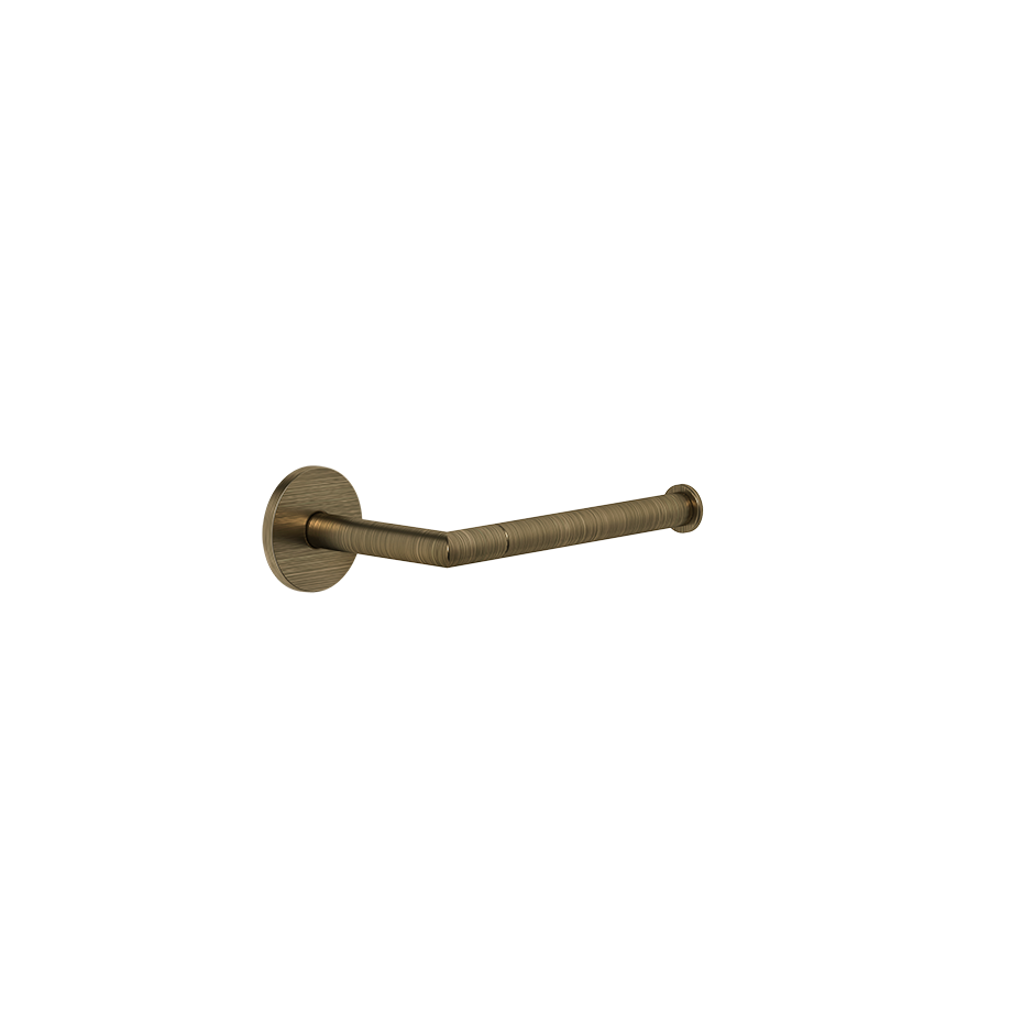 TONDO toilet roll holder antique brass