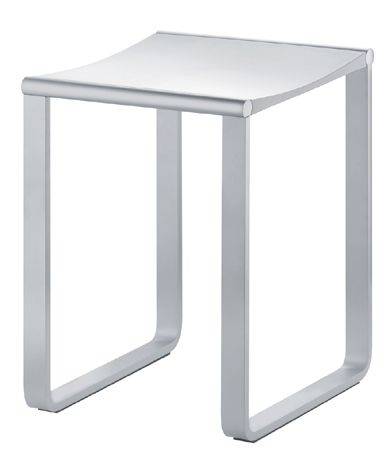 Collection Plan Hocker Aluminium silber-eloxiert/lichtgrau