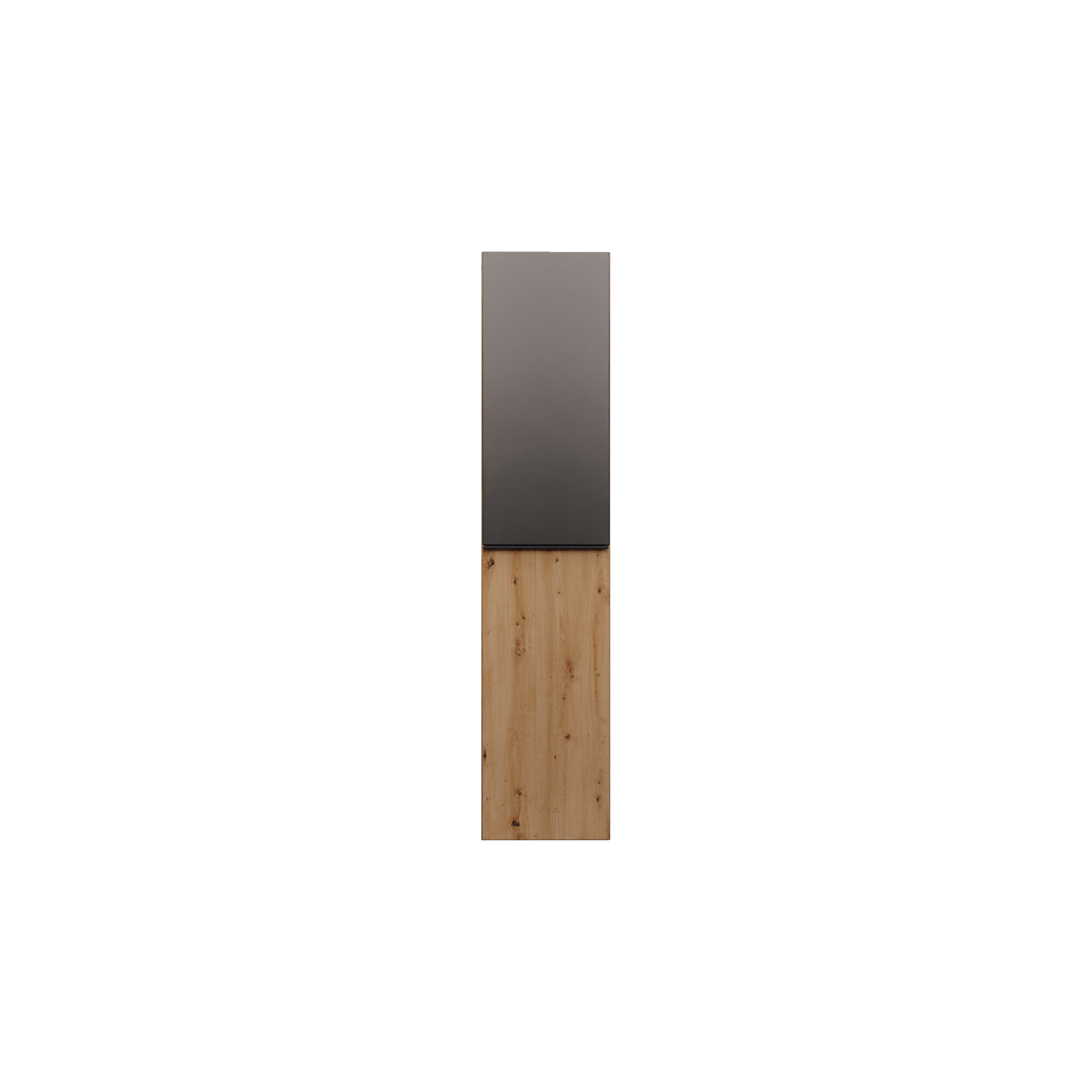 burgbad Fiumo 2.0 Hochschrank Eiche Dekor Urban, Griff Schwarz Matt G0200