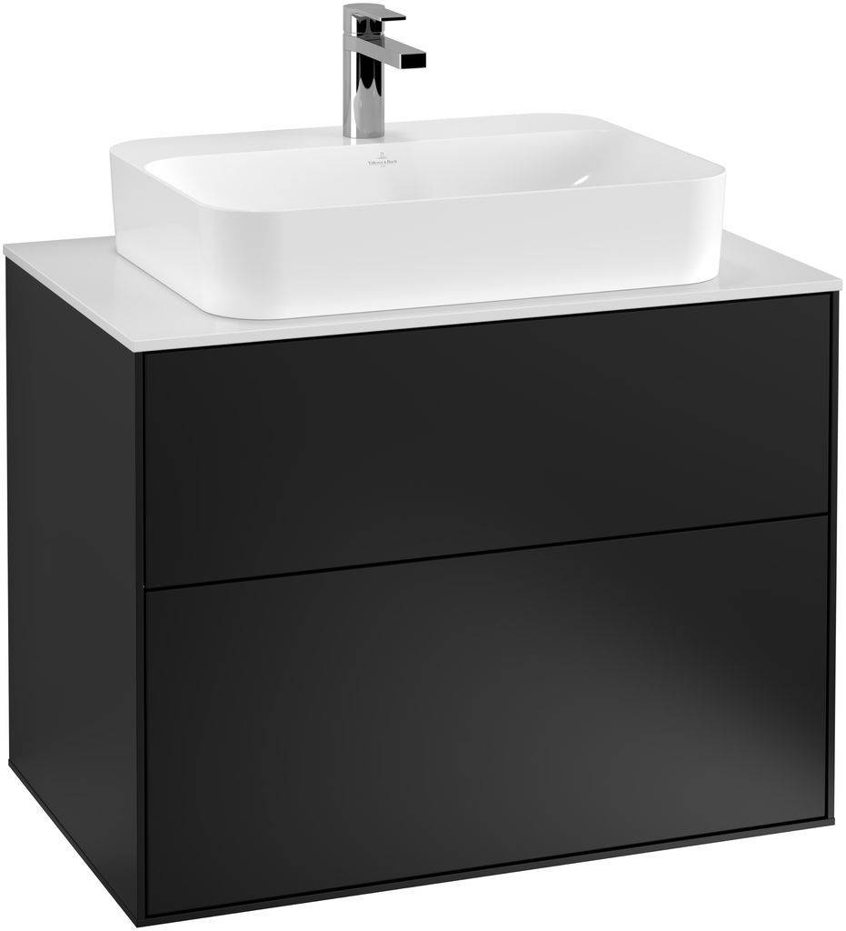 Villeroy & Boch Finion Waschtischunterschrank 800 x 603 x 501mm, Abdeckplatte weiß matt